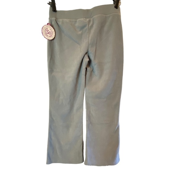 SO Micro Fleece Gray Pull On Pants Girls Size 8 1/2 - NWT - Picture 1 of 9